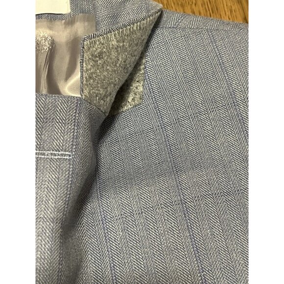 Lauren Ralph Lauren Blazer Men’s 40R Blue Silk Wool Blend Career Classic - Picture 10 of 16